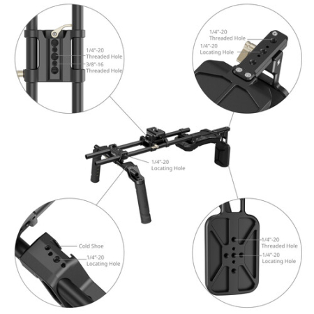 SmallRig 4480B - zestaw, rig, naramienny stabilizator do kamer i aparatów